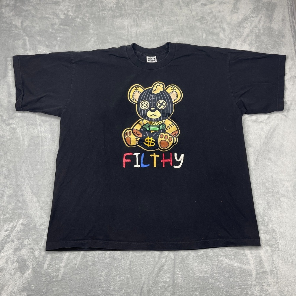 Pro 5 Athletic Filthy Munny Bear Shirt Mens 3XL Black Short Sleeve Crew Neck Tee